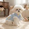 Warm Dog Winter Clothes Comfortable Dog Velvet Vest Fashion Star-Print Scarf Dog Coat  Cold Weather