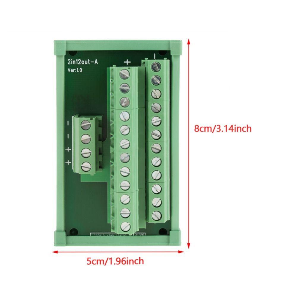 12 Position Power Distribution Module Terminal Block Distribution Board  Automation System