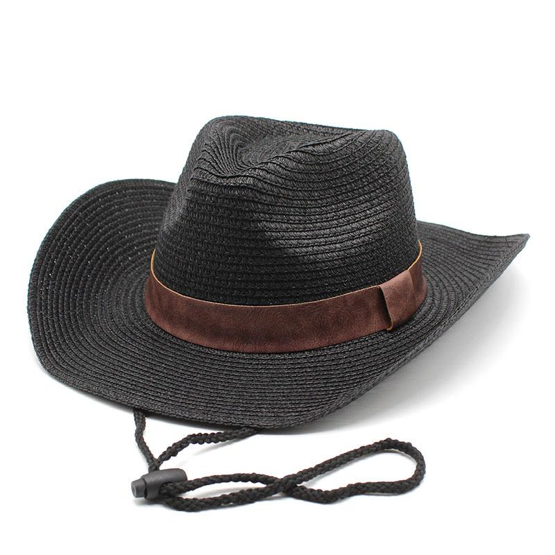 

Spring And Summer Tibetan Ethnic Style Western Denim Crimped Brim Straw Hat Men S And Women S Outdoor 9Cm Big Eaves Sun Protection Beach Straw Hat M（56-58cm）