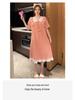 Plus Size Sweet Princess Summer Pajamas - Short Sleeve Nightgown for Women & Girls, Wear Indoors or Outdoors, Fits Up to 220 Jin