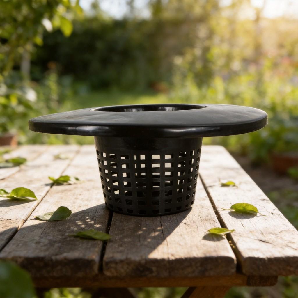 Plastic Breathing Plant Pot With Large Edge For Office Water Cultivation