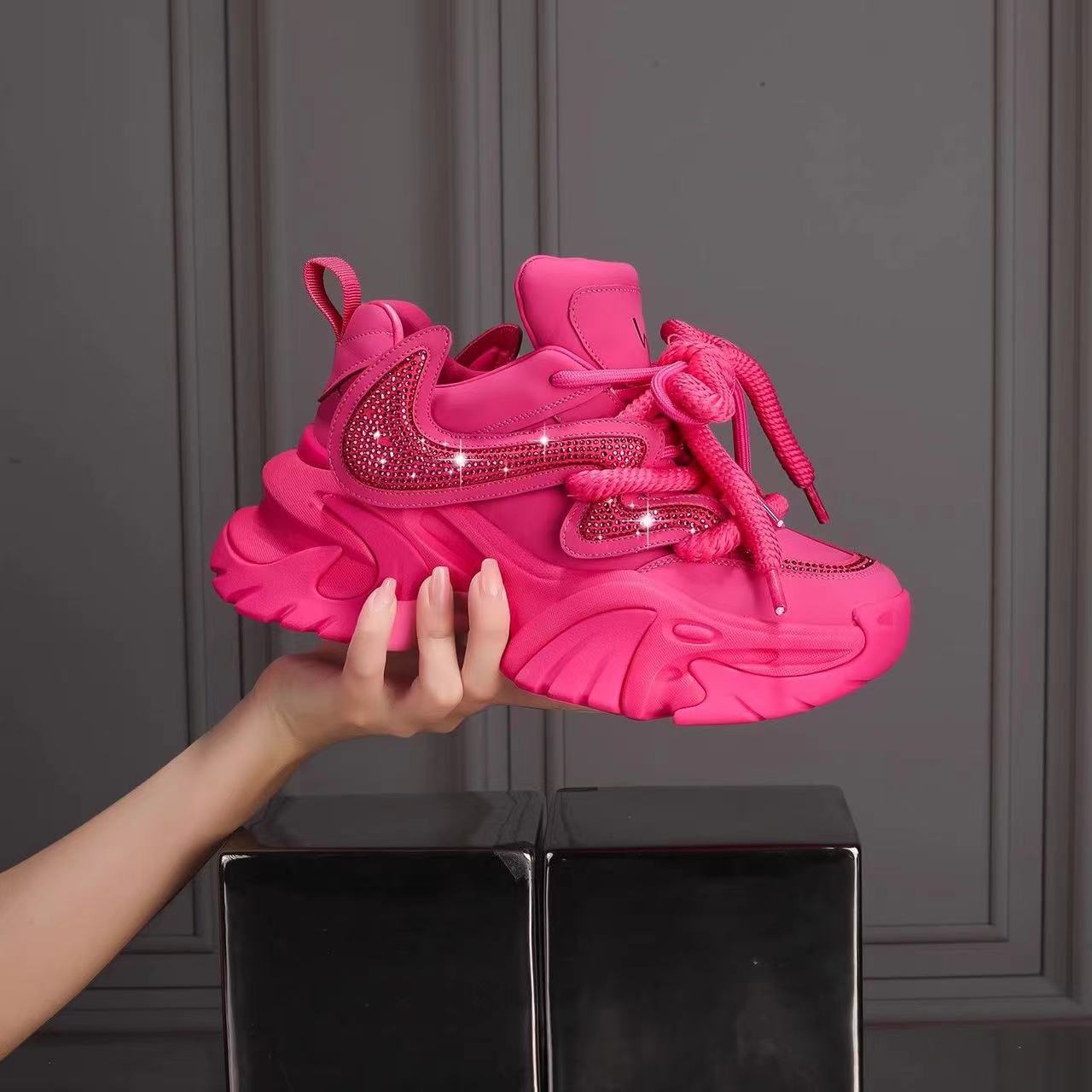 

МОДНАЯ ОБУВЬ, мужские дышащие спортивные кроссовки, спортивные кроссовки для бега, уличные женские теннисные кроссовки для тренажерного зала 35 розы красного