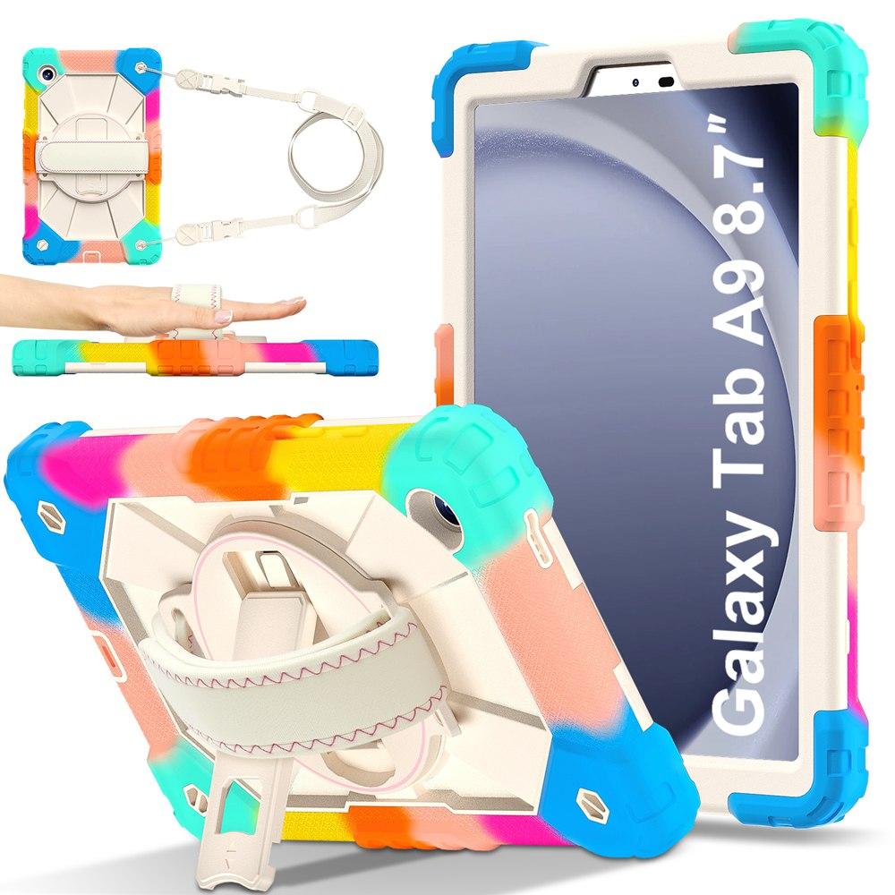 For Samsung Galaxy Tab A9 SM-X110/X115 Case 8.7 inch Tablet cover Silicone +PC case for Tab A9 8.7" SM-X115 X110 funda