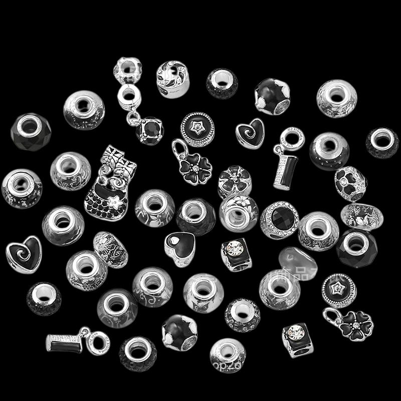 1 Bag with 10 Pcs Bulk Custom Pink Alloy Charms for Children's Jewelry-Gift Idea
