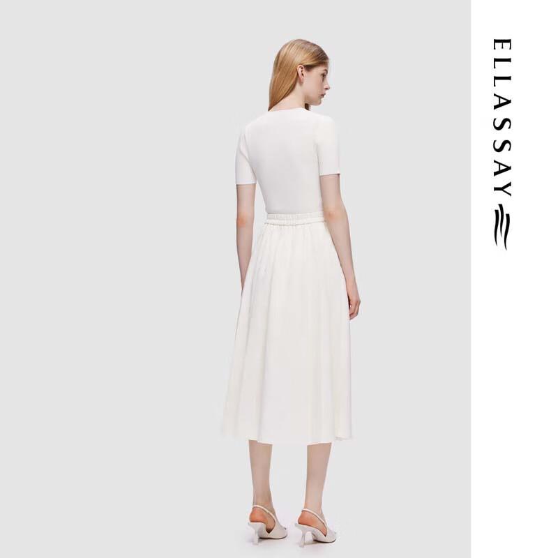 ELLASSAY Women's New Chinese Style Short Sleeve Knit Top