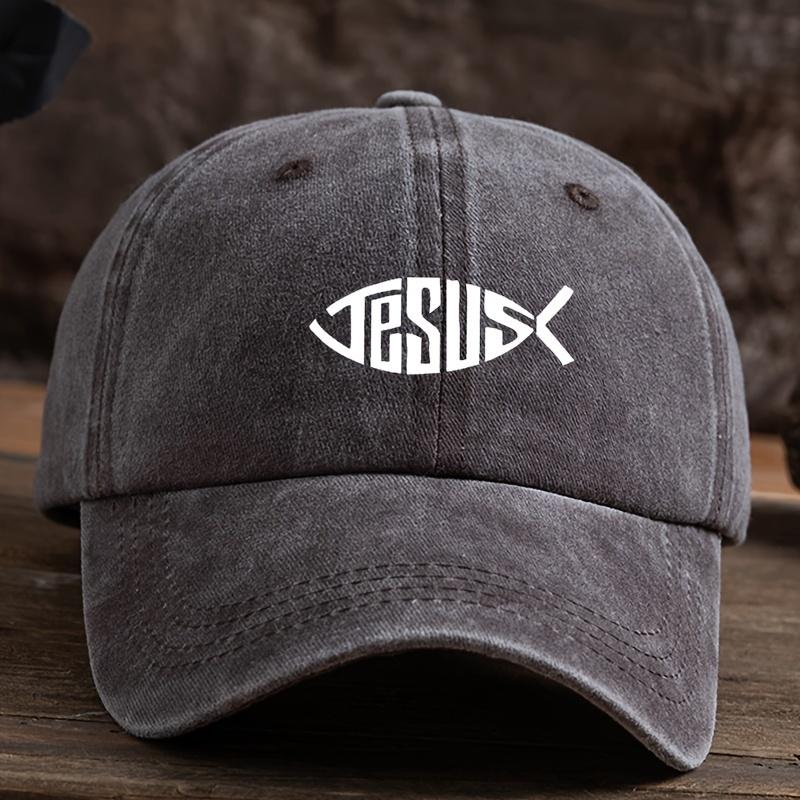 Fishbone Printed Baseball Cap, Fashionable and Versatile, Hip-hop, Men's and Women's Street Personality, Simple Duckbill Cap