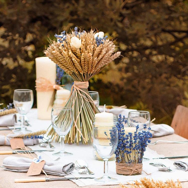 Wheat Ears Dried Flowers Bouquet Opening Barley Pastoral Decoration Gift Box Props Wheat Handicraft Layout Simulation
