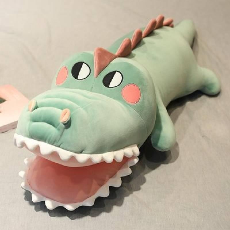 Entzückendes übergroßes Krokodil Plüschkissen Weiches Stofftier Spielzeug Kuschelfreund