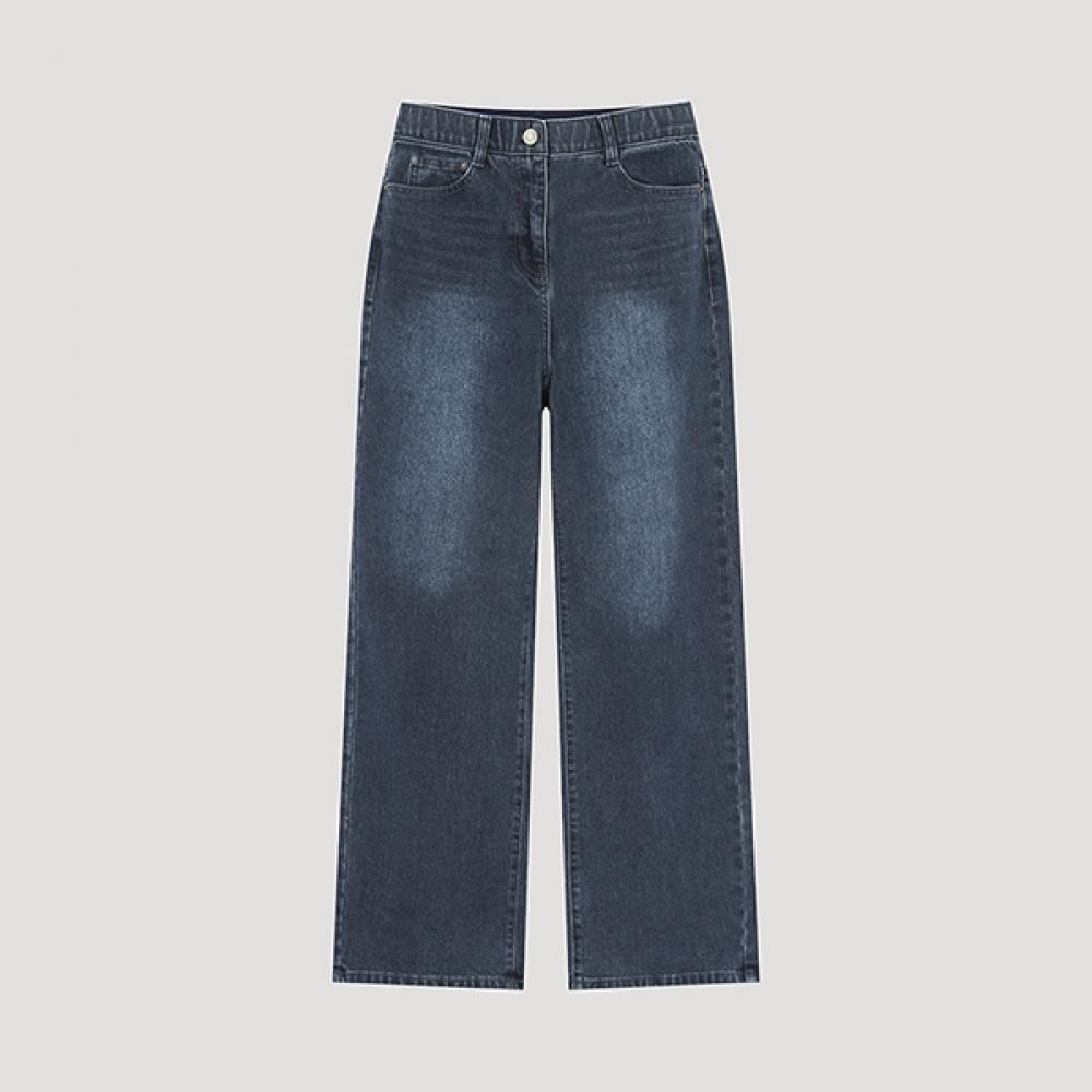 

She S Miss Straight Washed Denim Pants SSmSlo42110 Dl dark blue/55