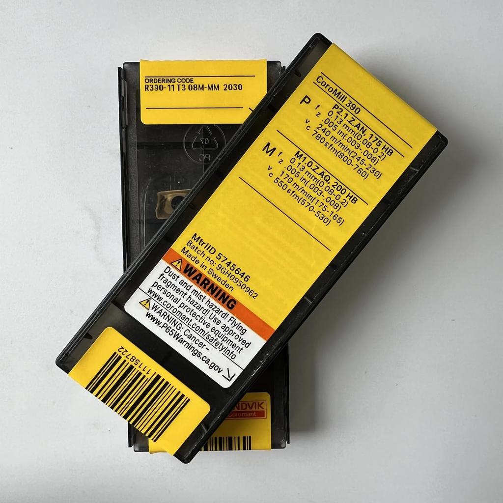 Original Sandvik / R390-11T308M-MM 2030 /  CNC Lathe Carbide Blade 10 Pcs