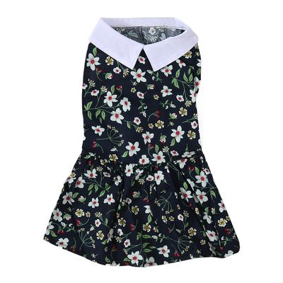 Dog Dress Soft Breathable Lightweight Fashionable Elegant Floral Puppy Princess Dress for Spring Summer
