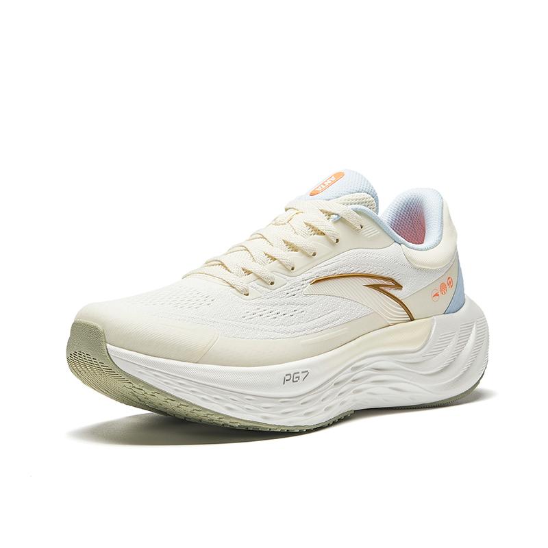 Anta Lightweight Low top City Commute Training Running Shoes Women's Light Beige White Sneakers 122525547R-2