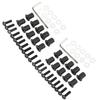 M5 Motorcycle Windshield Bolts Nuts Gaskets Set Aluminum Alloy Rubber Replacement for Suzuki Black