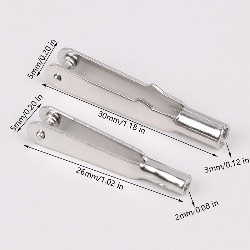 10 Stück M2/M3 Metall Eisen Gabelkopf Spannfutter Zugstangenverbinder Klemme Horn Legierung Schraube Zubehörsatz Für Rc Flugzeug Automodell Flugzeug