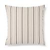 MUJI Washed Cotton Cushion Cover, 43 X 43 Cm, Natural Stripe