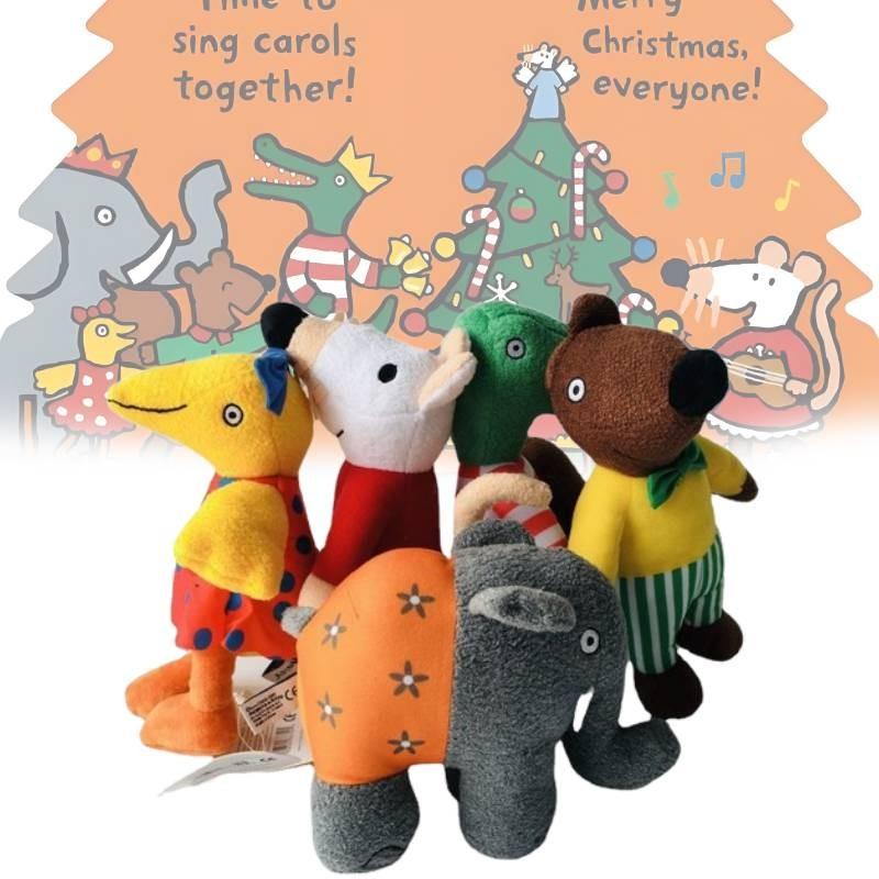 Handcrafted Maisy Mouse Plush Toy Set Featuring Adorable Crocodile Elephant Squirrel And Yellow Bird For Kids And Collectors