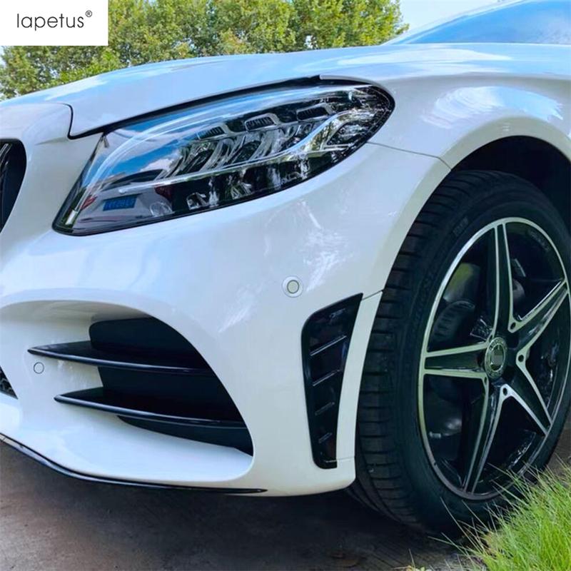 Front Bumper Air Vent Side Fender Cover Trim For Mercedes-Benz C Class W205    Carbon Fiber / Black Accessories Exterior