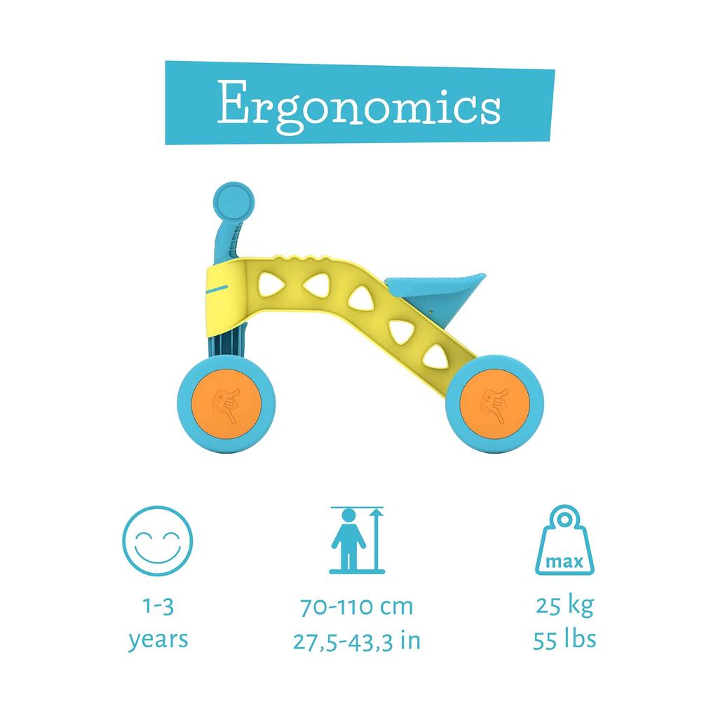 Chillafish Itchi Bitch Blue Tricycle/Quadricycle Training Bike CPIB01BLU (Authentic)