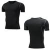 Men's Quick-Dry Elastic Sports Base Layer Short Sleeve Training Shirt