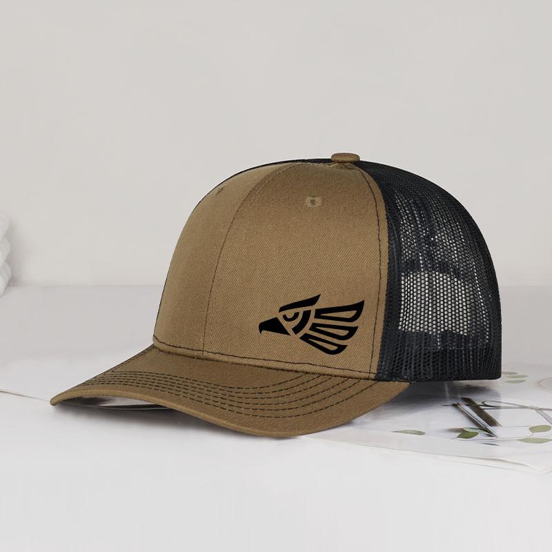 Eagle Logo Trucker Cap Breathable mesh lining, comfortable adjustable buckle closure, lightweight Bold modern style, cool and tr