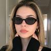 Women's Polarized Small Oval TR Frame Sunglasses Core Insert Temple Multi-color Shades for Driving Travel Street Fashion
