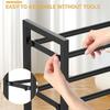 A25F-Shoe Rack 2 Tier Expandable& Stackable, Metal Adjustable For Closet Shelf Organizer Storage For Entryway