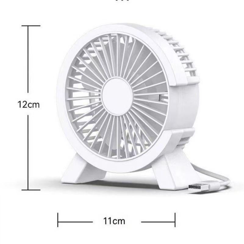 Silent USB Mini Desktop Fan: Portable, Strong Wind for Student Dorms