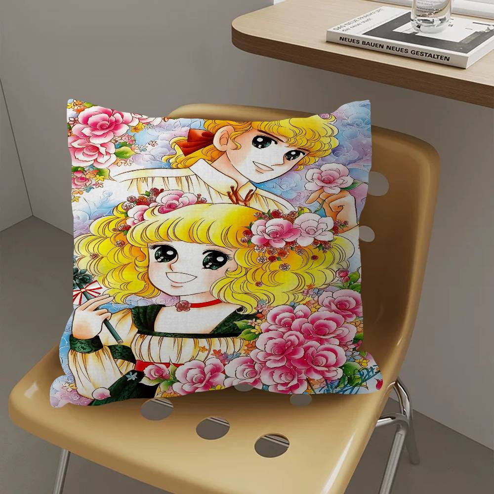 Anime Manga Candy Pillow Cushion Cover Pillowcase Living Room Sofa Home Decor Customized