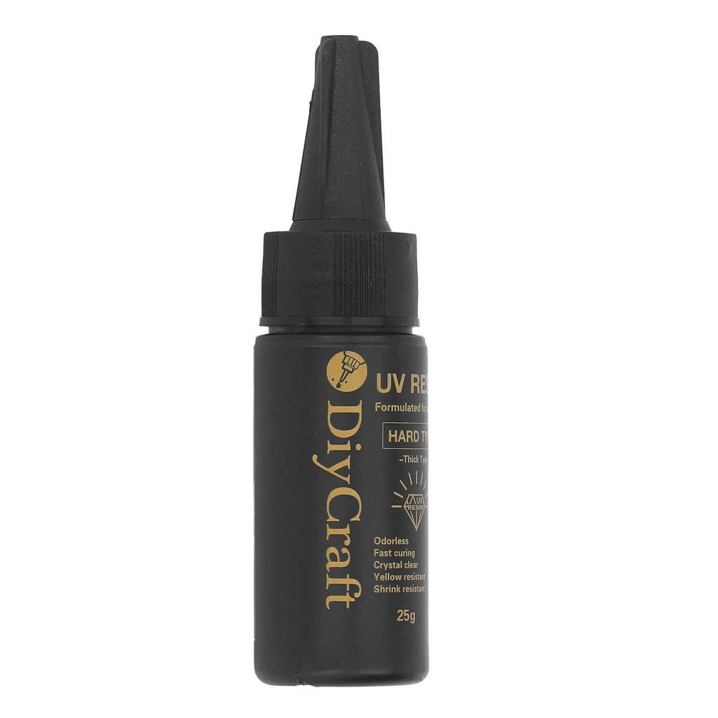 Resina UV Inodore Trasparente Polimerizzazione Rapida Tappo Generico Sigillatura Sicura Resina Trasparente per Colata per Artigianato 25g