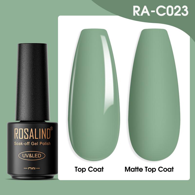 ROSALIND 7 ml Gel-Lack, Lak-Gel-Nagellack, graue Serie, UV-LED-Soak-off-Acryl-Nagelkunst