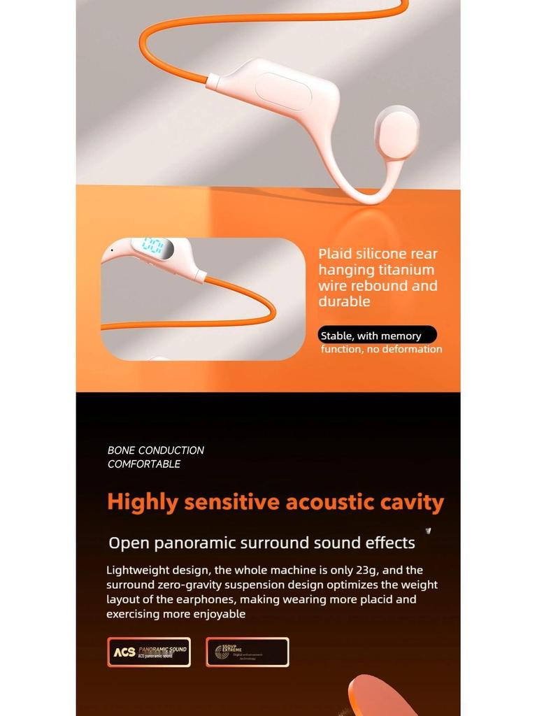 Wireless In-Ear Bluetooth Sports Headphones with Ear-Hook and Card Slot, Universal Stereo Sound.