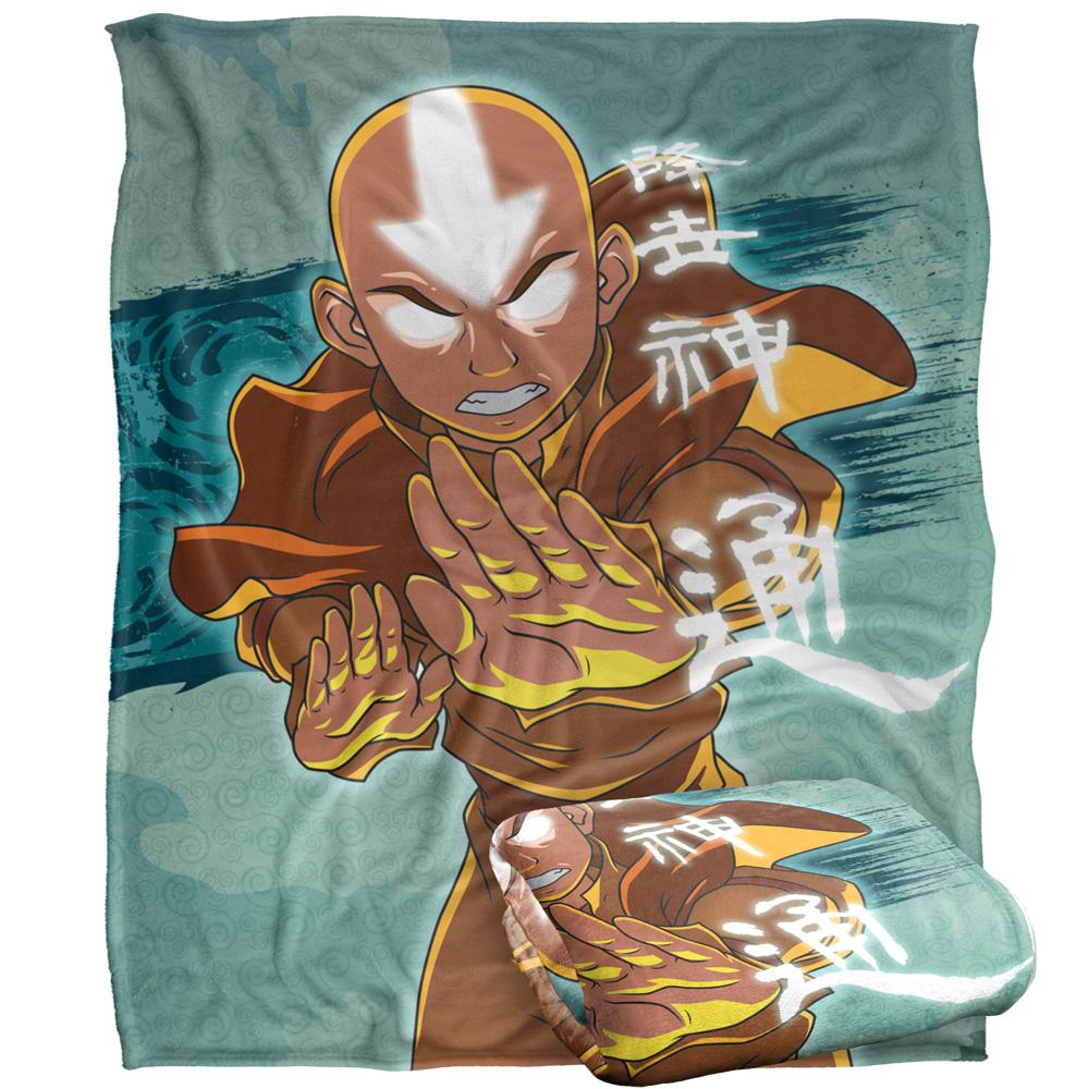 Avatar: The Last Airbender Silky Anime Aang Supersoft Blanket