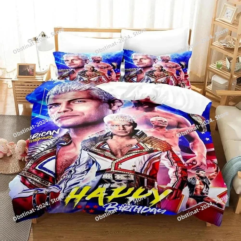 Cody Rhodes American Nightmare Bedding Set Printed Bed Set With Pillowcase Duvet Cover Soft Single Double Queen Super King Size