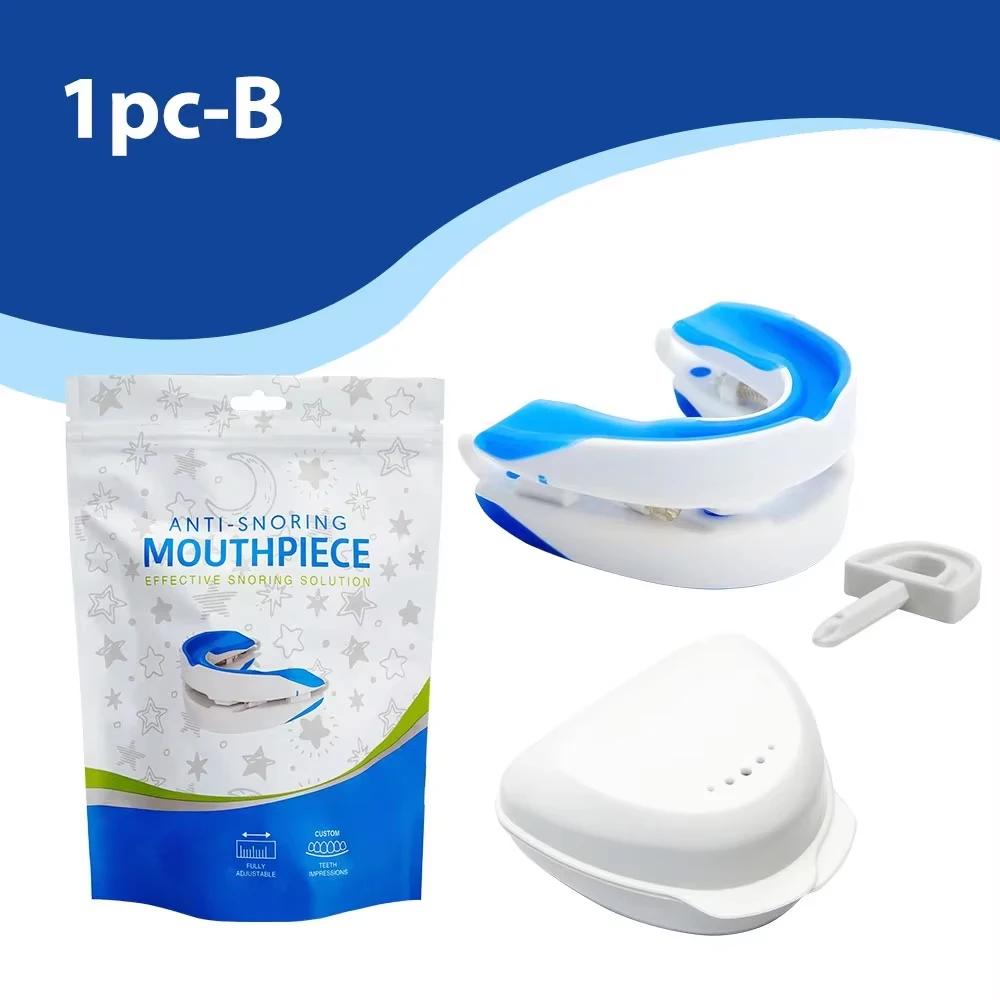 Protège-bouche anti-ronflement Embouchure en silicone Stop ronflement Bruxisme Aide au sommeil Protection contre l'apnée Dispositif anti-ronflement pour les dents Ronflement oral