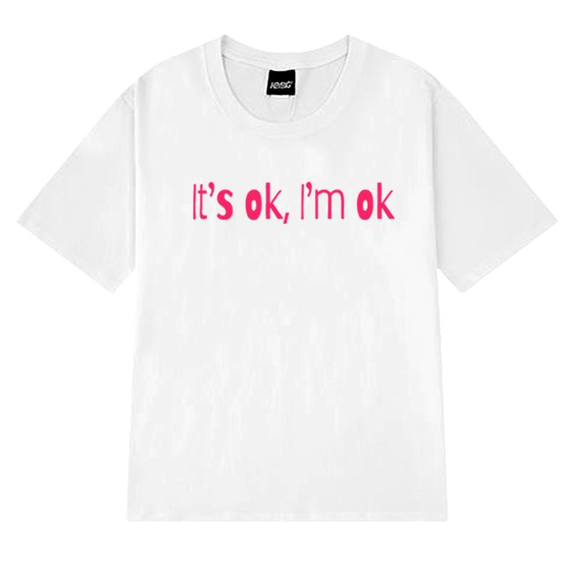 Hot Singer Tate McRae Its Ok, Im Ok Music T Shirt Men Women Fashion Y2k Short Sleeve T-shirts Unisex Oversized 100% Cotton Tops