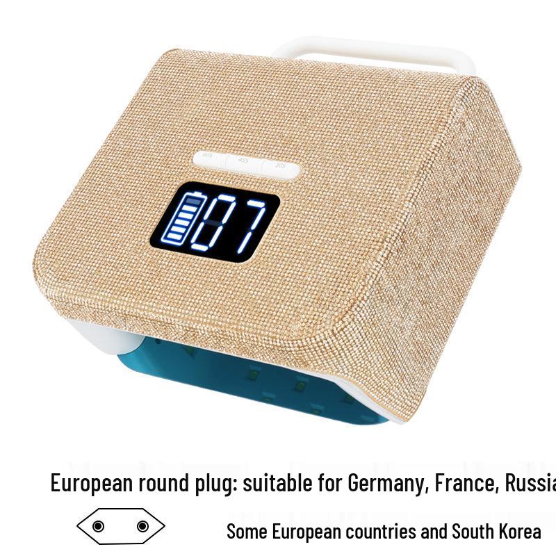 

Беспроводная перезаряжаемая лампа для ногтей высокой мощности со стразами для быстрой сушки гель-лака