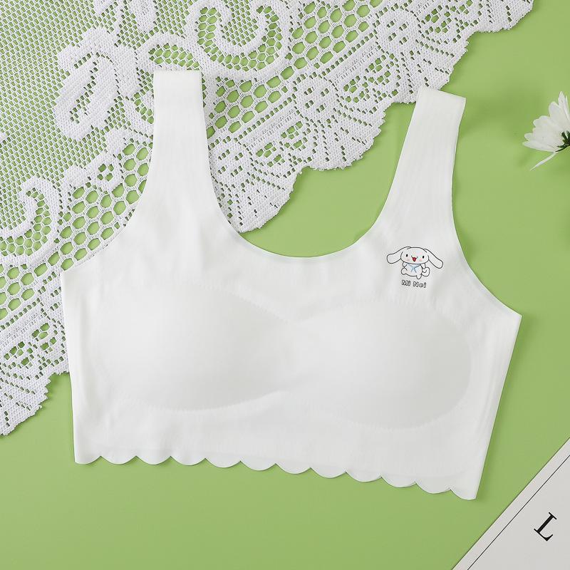 

Дышащий бесшовный цельный тренировочный бюстгальтер из ледяного шелка для девочек M (30-40 kg)