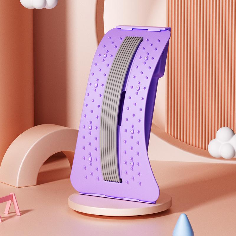 

Back Massager for Lumbar Support – Relieves Spine and Lower Back Pain, Promotes Stretching and Waist Alignment фіолетовий