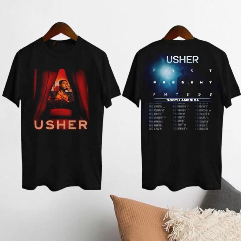 2026 Usher Past Present Future Tour Shirt, Usher Concert 2026 Shirt L