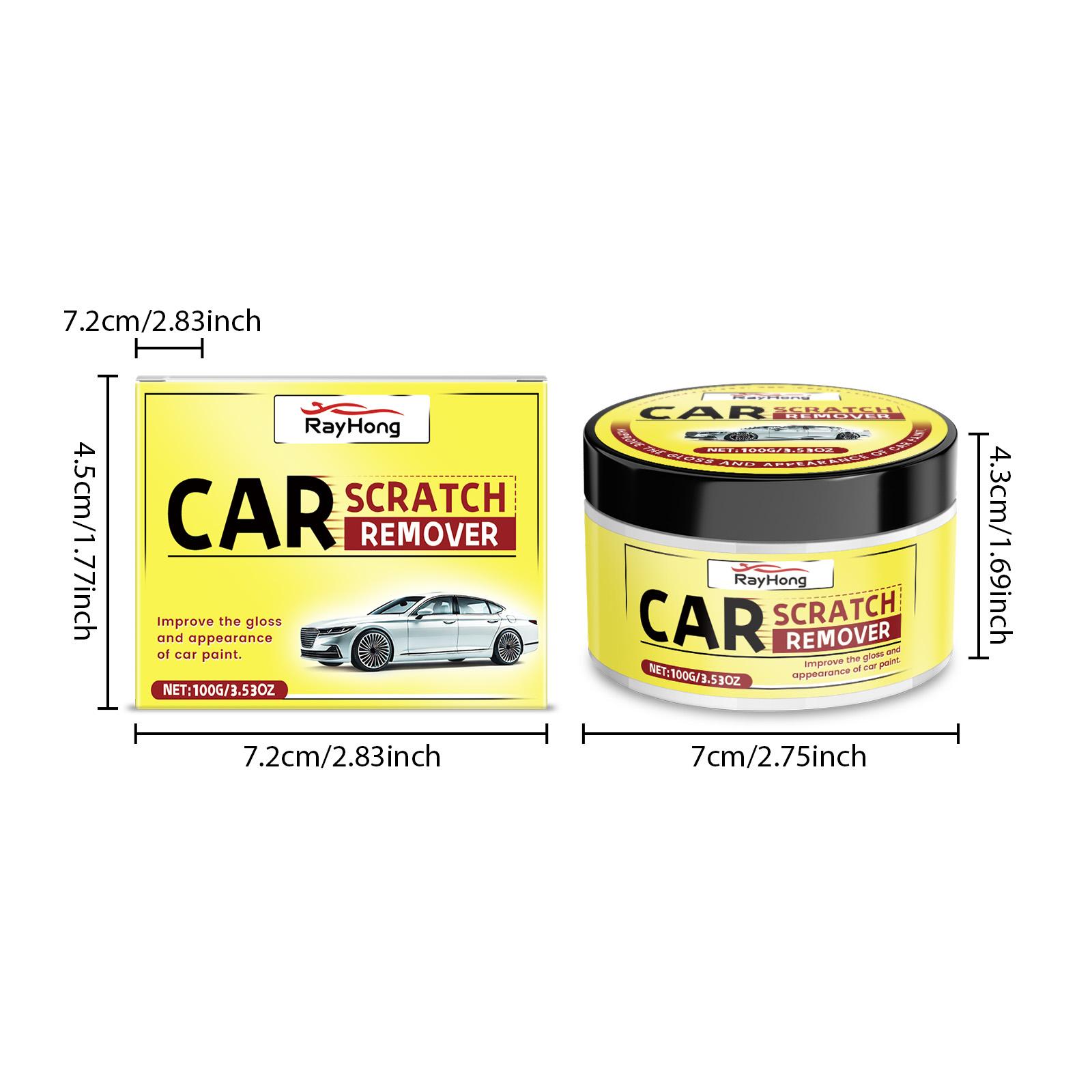 

Воск для удаления царапин с автомобиля со спонжем Уход за краской Ремонт Бесплатный воск Очиститель грязи Инструменты для полировки Детейлинг Долговечный