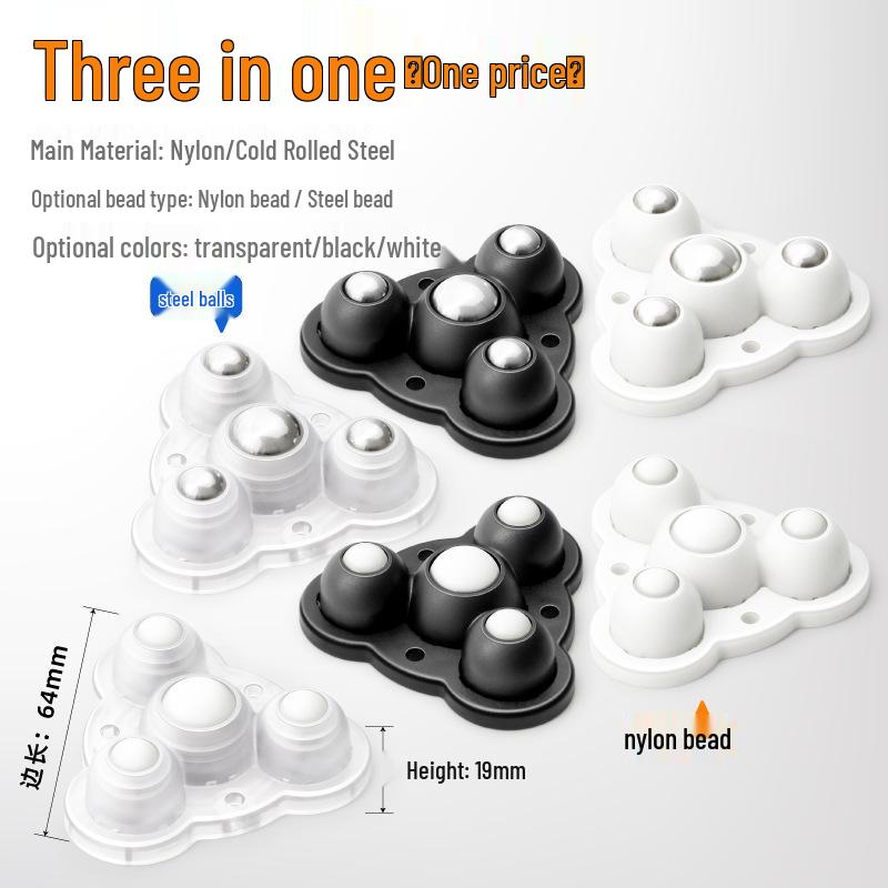 Adjustable Furniture Roller with Rotating Casters for Storage Boxes