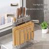 MAXCOOK Stainless Steel Knife & Chopping Board Rack