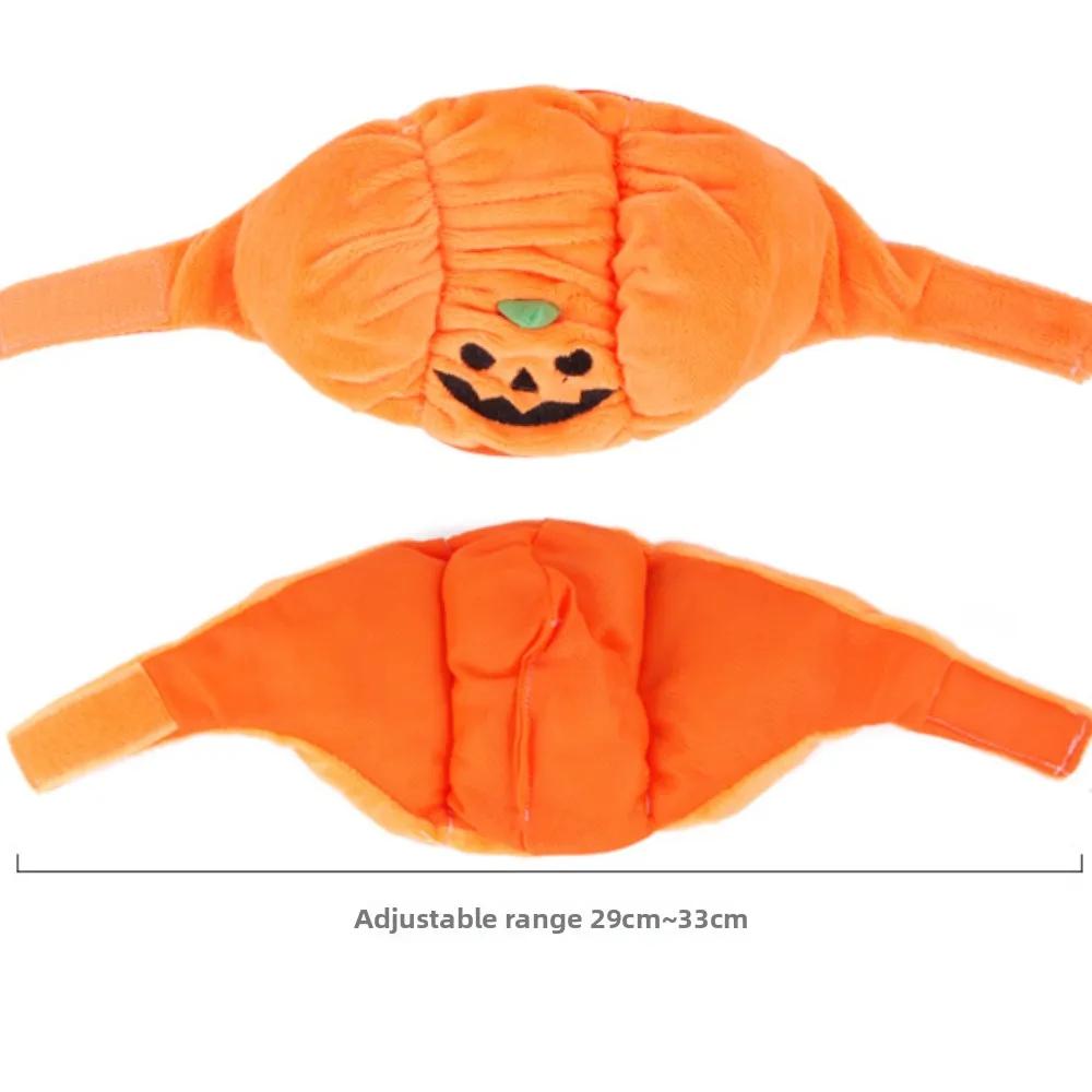 Pet Halloween Pumpkin Hat - Cute Teddy Dress Up with Cat Ears, Costume Headdress for Cats & Small Dogs