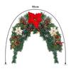 AEE4-Christmas Mailbox With Lights Berry Red Flowers Clusters Pine Cones, Mailbox Christmas Outdoor, Christmas Mailbox Decor