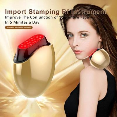 Collagen Regeneration Facial Massager EMS Beauty Instrument Red Light Lifting Utáhněte Collagen Cannon Stroj na omlazení pleti
