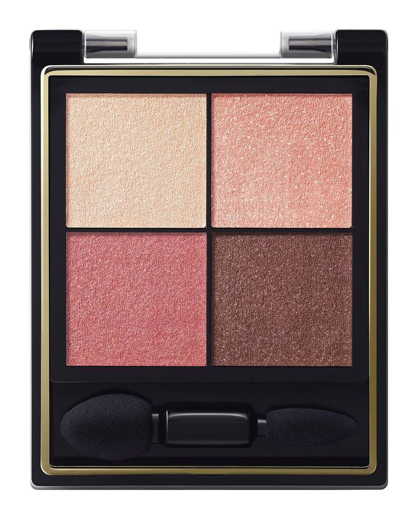 Excel Real Close Shadow CS02 Palette Eyeshadow Eyeshadow Palette Makeup 4 Colors 3 Textures (Pink Mohair) (Gloss, Glitter, Matte)