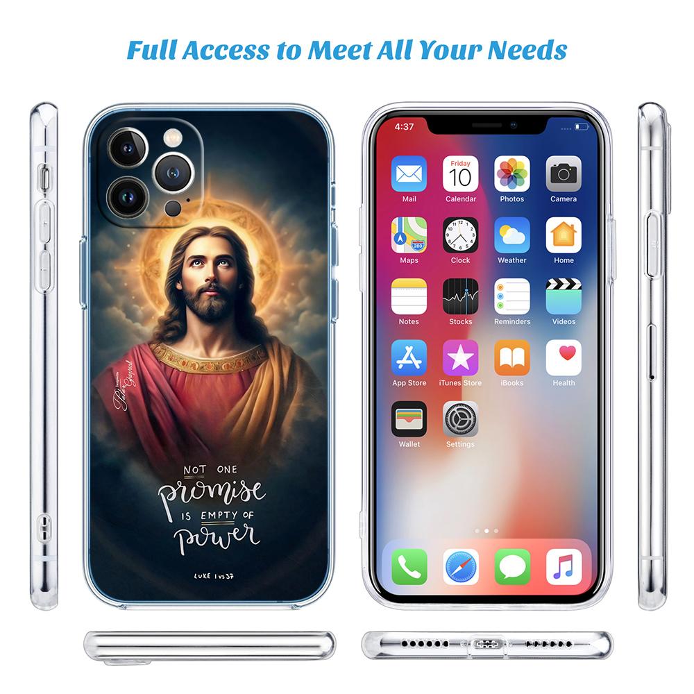 LO16 Bible verse Jesus Christ Soft Shell Transparent Phone Case for Samsung Galaxy A04 A04S A14 A23 A34 A54 M23 M33 M52 M53