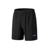 Li Ning Badminton Series Simple Versatile Mid Waist Comfortable Stylish Five Point Casual Shorts Unisex Shorts AAPW037-1