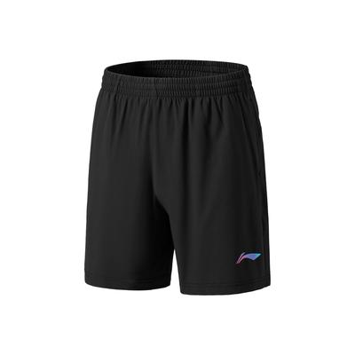 Li Ning Badminton Series Simple Versatile Mid Waist Comfortable Stylish Five Point Casual Shorts Unisex Shorts AAPW037-1