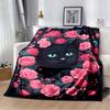 French Bulldog Boston Terrier Throw Blanket, Graffiti Pop Art Soft Fleece Bed Blanket for Couch Sofa Living Room, Colorful Warm Cozy Wrap